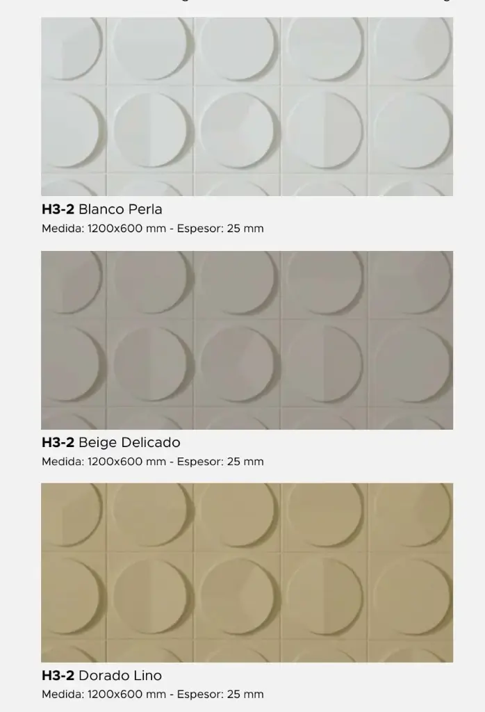 Revestimientos Compactos - MODELO H3-2