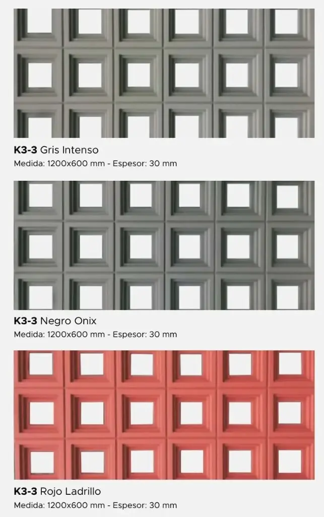 Revestimientos Compactos - MODELO K3-3