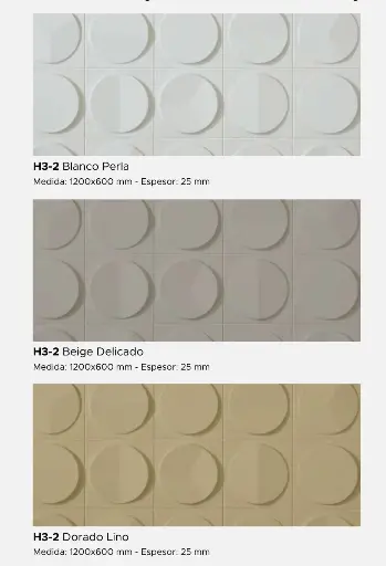 Revestimientos Compactos - MODELO H3-2